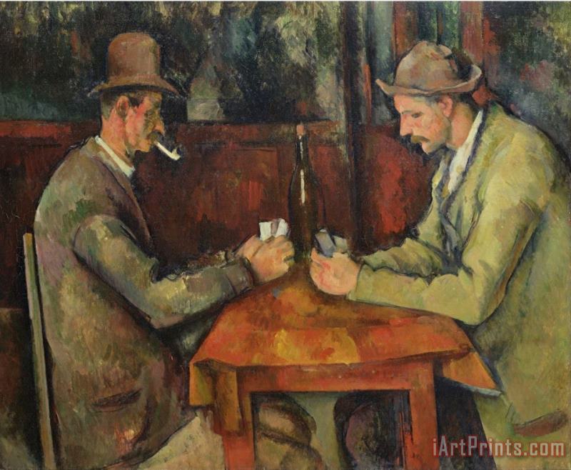 Paul Cezanne Card Players Art Print