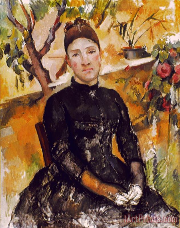 Paul Cezanne Cezanne Mme Cezanne 1890 Art Painting