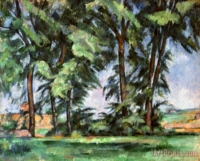 Paul Cezanne Cezanne Trees C1885 87 Art Print