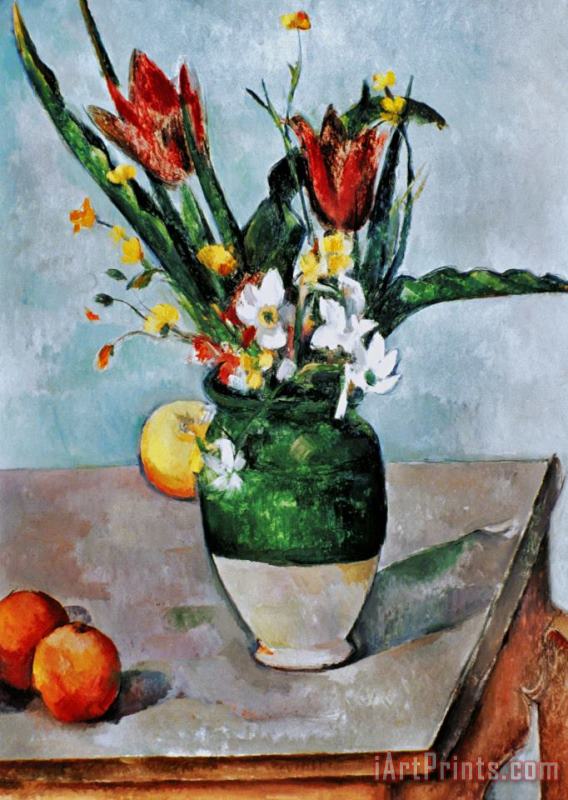 Paul Cezanne Cezanne Tulips 1890 92 Art Print