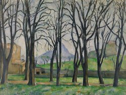 Paul Cezanne Chestnut Trees At Jas De Bouffan painting