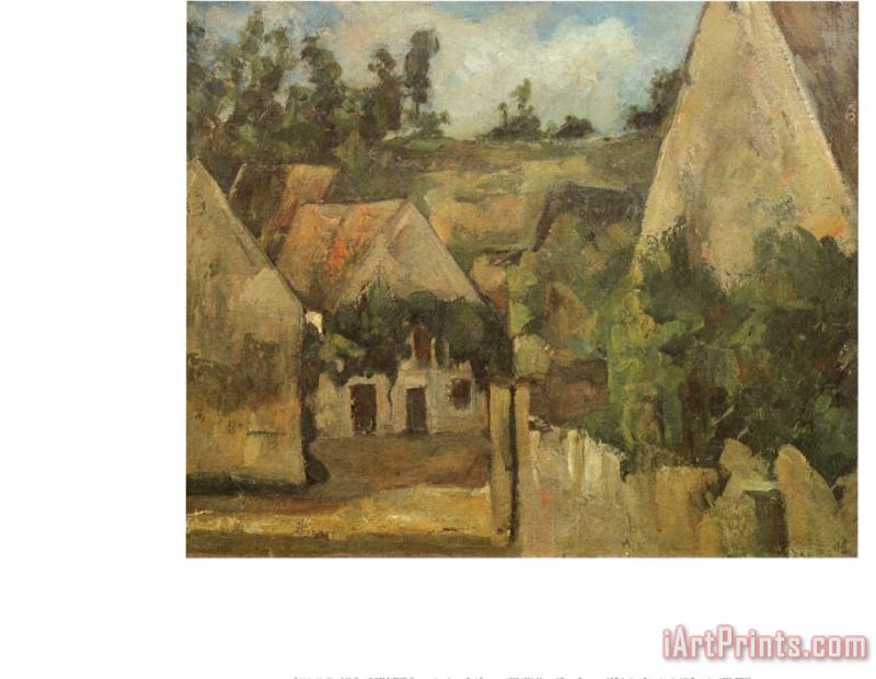 Crossroads at Auvers painting - Paul Cezanne Crossroads at Auvers Art Print