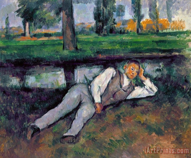 Czanne Boy Resting C1885 painting - Paul Cezanne Czanne Boy Resting C1885 Art Print