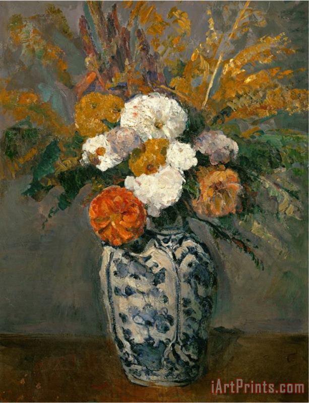 Paul Cezanne Dahlias Circa 1873 Art Painting