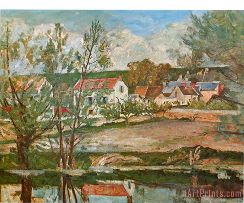 Dans La Vallee De L Oise painting - Paul Cezanne Dans La Vallee De L Oise Art Print