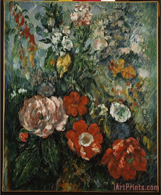 Flowers C 1879 painting - Paul Cezanne Flowers C 1879 Art Print