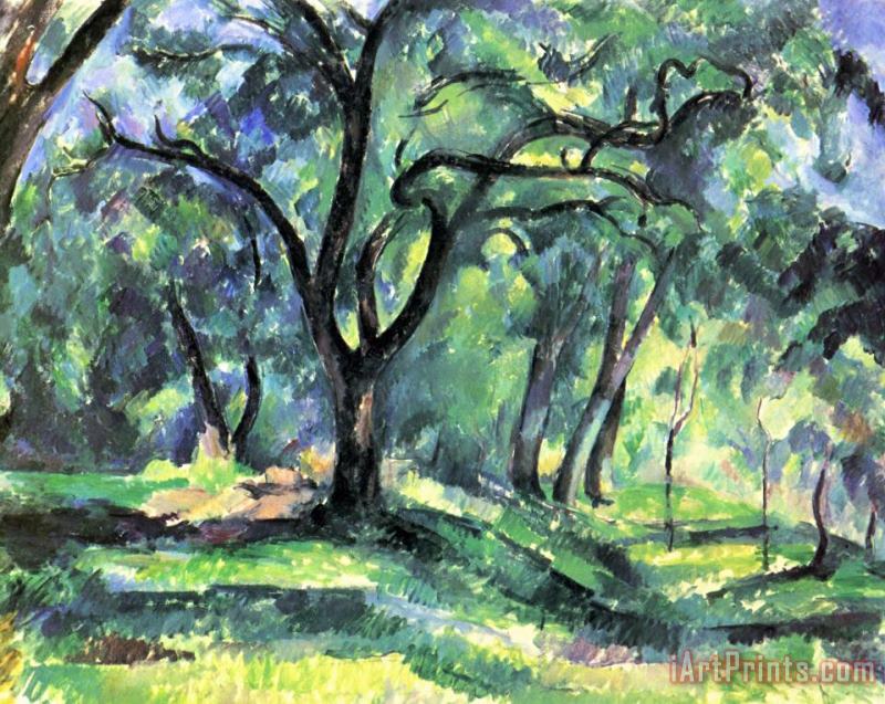 Paul Cezanne Forest Art Painting