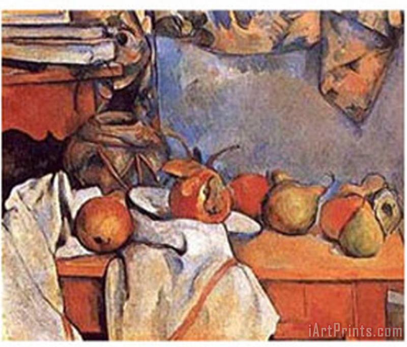 Fruit painting - Paul Cezanne Fruit Art Print