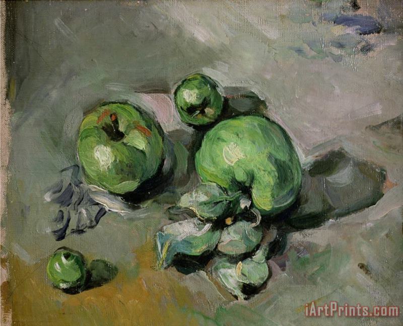 Green Apples C 1872 73 Oil on Canvas painting - Paul Cezanne Green Apples C 1872 73 Oil on Canvas Art Print