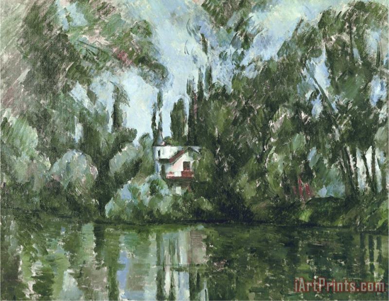 House on The Banks of The Marne 1889 90 painting - Paul Cezanne House on The Banks of The Marne 1889 90 Art Print