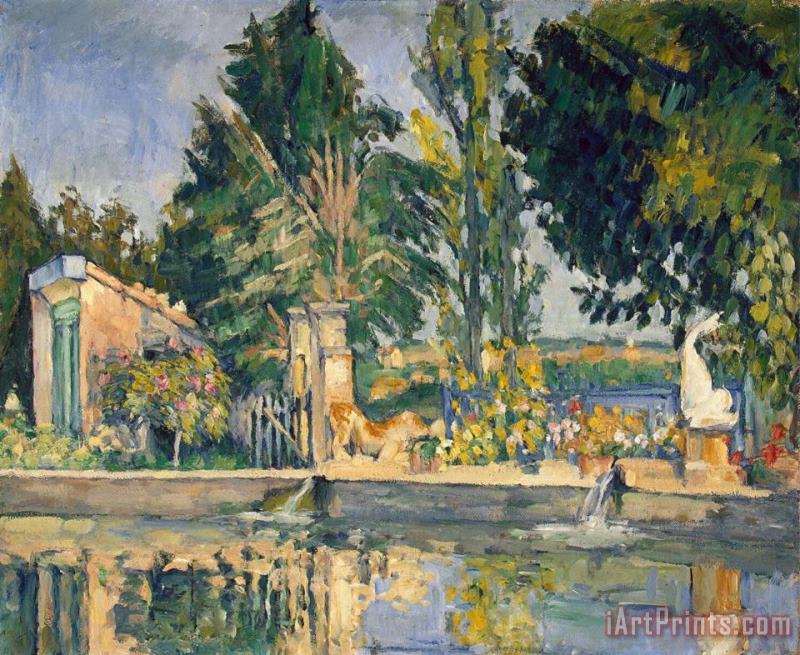 Paul Cezanne Jas De Bouffan The Pool C 1876 Art Painting
