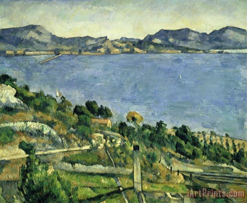 Paul Cezanne L Estaque Landscape in The Gulf of Marseille About 1878 79 Art Print