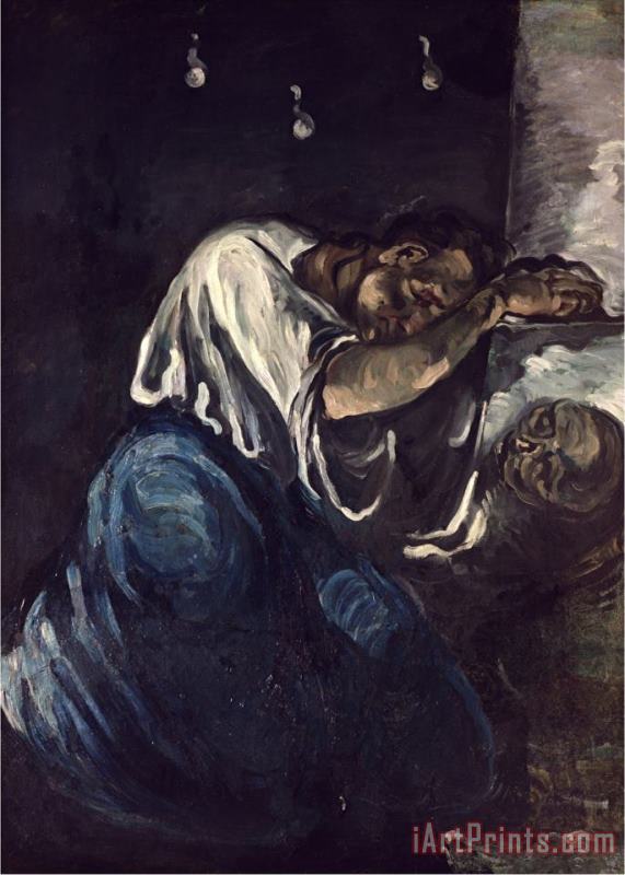 Paul Cezanne La Madeleine Or La Douleur Circa 1869 Art Print