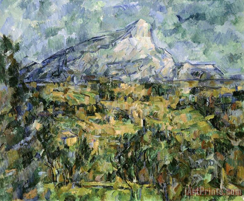 Landscape of Aix Mont Sainte Victoire painting - Paul Cezanne Landscape of Aix Mont Sainte Victoire Art Print