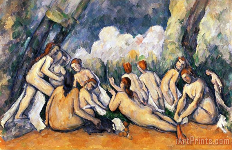 Paul Cezanne Large Bathers II 1900 1906 Art Print