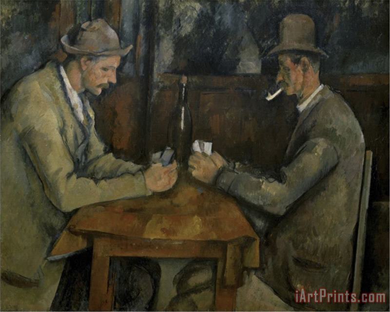 Paul Cezanne Les Joueurs De Cartes Art Print
