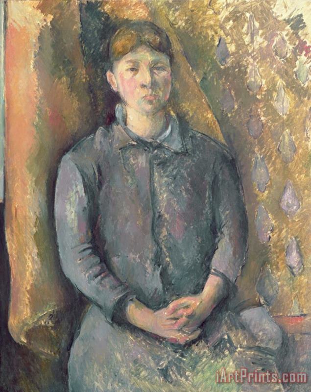 Paul Cezanne Madame Cezanne C 1886 Oil on Canvas Art Print