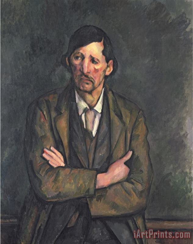 Paul Cezanne Man with Crossed Arms C 1899 Art Painting