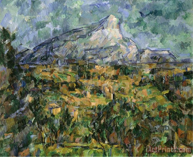 Mont Saint Victoire 1904 05 painting - Paul Cezanne Mont Saint Victoire 1904 05 Art Print