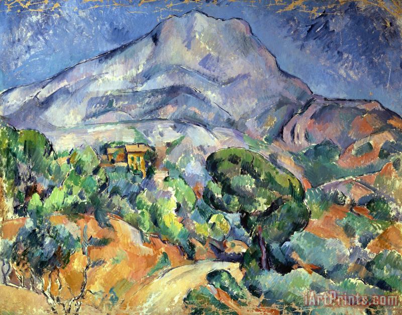 Paul Cezanne Mont Sainte Victoire Seen From La Route Du Tholonet Art Painting