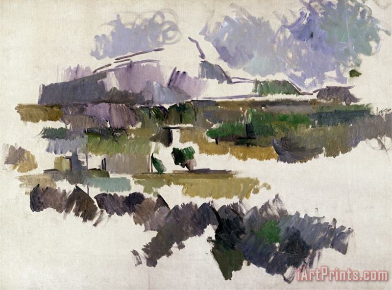 Paul Cezanne Montagne Sainte Victoire 1904 05 Art Print