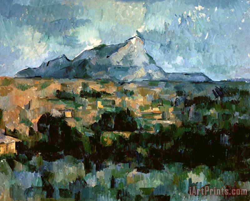 Paul Cezanne Montagne Sainte Victoire 1904 06 Oil on Canvas Art Print