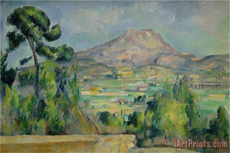 Montagne Sainte Victoire Circa 1887 90 painting - Paul Cezanne Montagne Sainte Victoire Circa 1887 90 Art Print