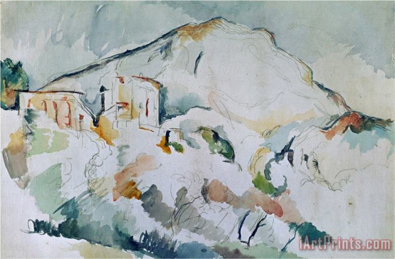 Mount Sainte Victoire painting - Paul Cezanne Mount Sainte Victoire Art Print
