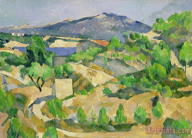 Mountains in Provence painting - Paul Cezanne Mountains in Provence Art Print