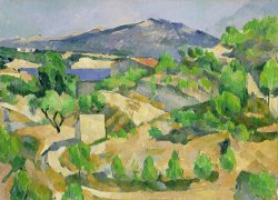Paul Cezanne Mountains in Provence painting