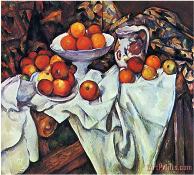 Pommes Et Oranges painting - Paul Cezanne Pommes Et Oranges Art Print