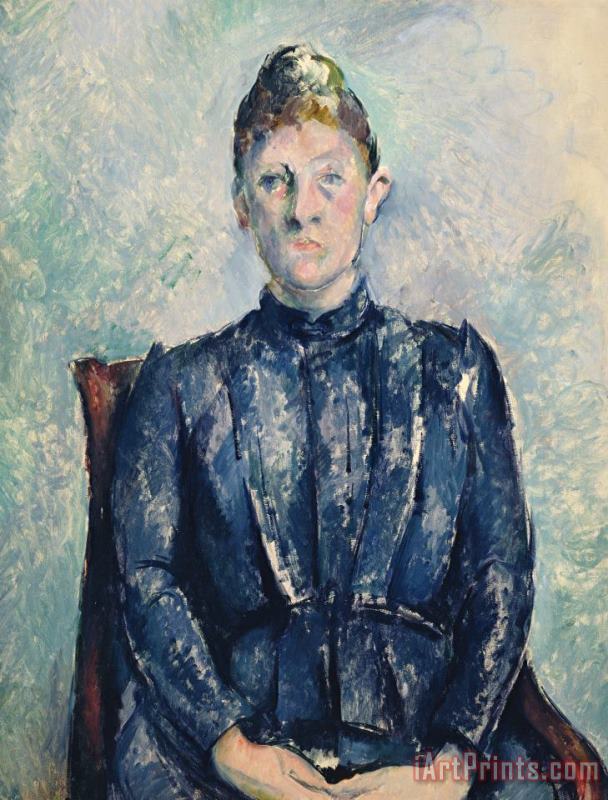 Paul Cezanne Portrait Of Madame Cezanne Art Painting
