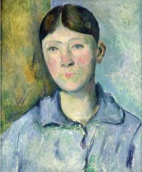 Paul Cezanne Portrait of Madame Cezanne 1885 90 painting