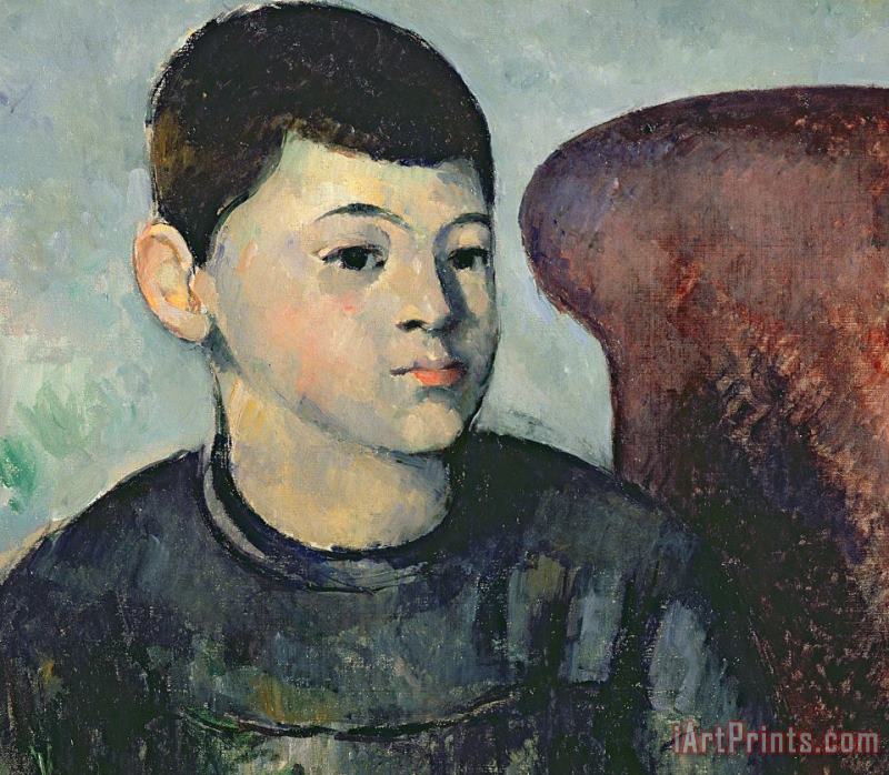 Portrait Of The Artists Son painting - Paul Cezanne Portrait Of The Artists Son Art Print