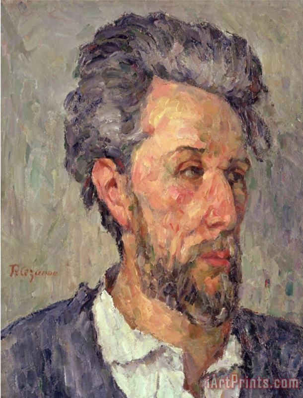 Portrait of Victor Chocquet painting - Paul Cezanne Portrait of Victor Chocquet Art Print
