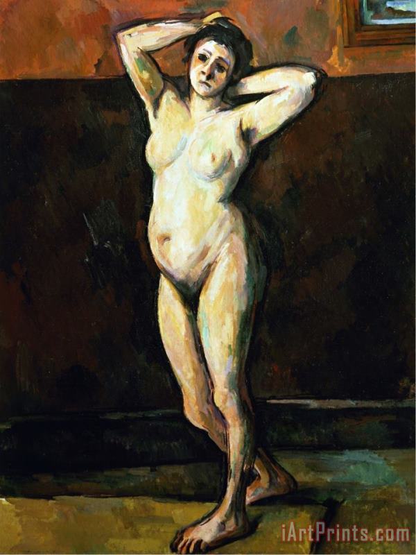 Standing Nude painting - Paul Cezanne Standing Nude Art Print
