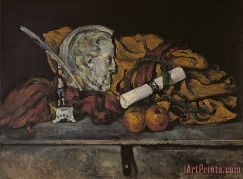 Still Life of The Artist's Accessories 1872 painting - Paul Cezanne Still Life of The Artist's Accessories 1872 Art Print