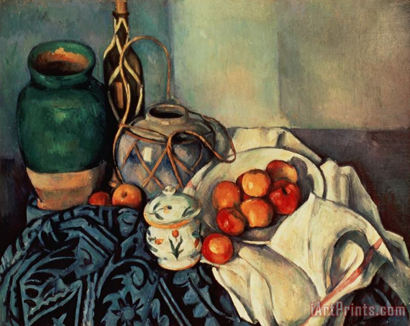 Still Life with Apples painting - Paul Cezanne Still Life with Apples Art Print