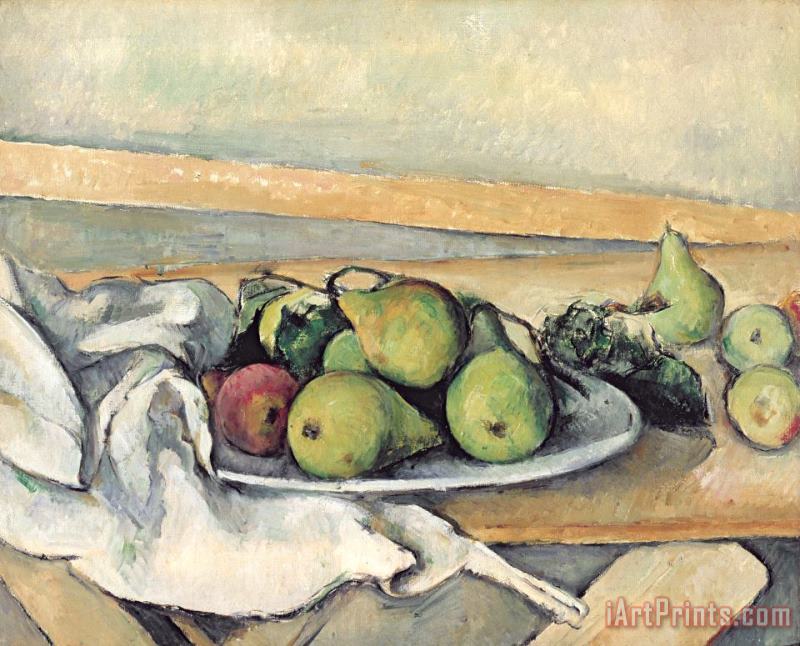 Still Life With Pears painting - Paul Cezanne Still Life With Pears Art Print