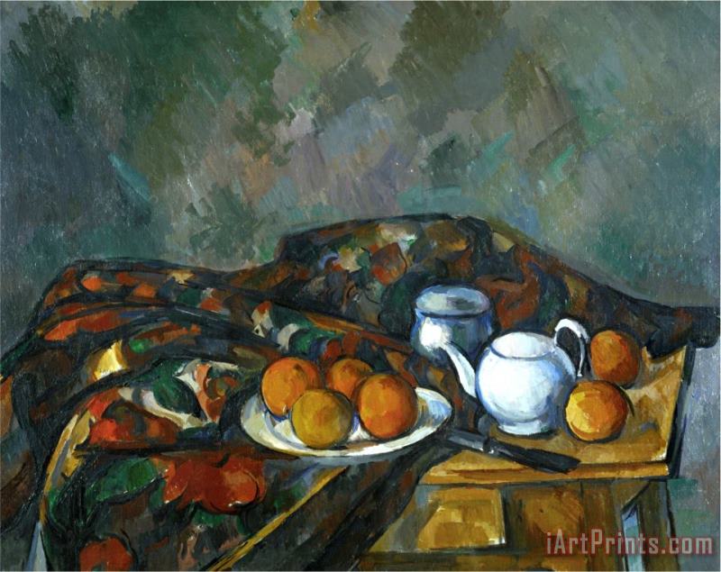 Paul Cezanne Still Life with Teapot 1902 1906 Art Print
