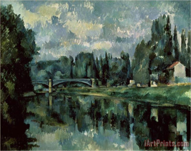 The Banks of Marne painting - Paul Cezanne The Banks of Marne Art Print