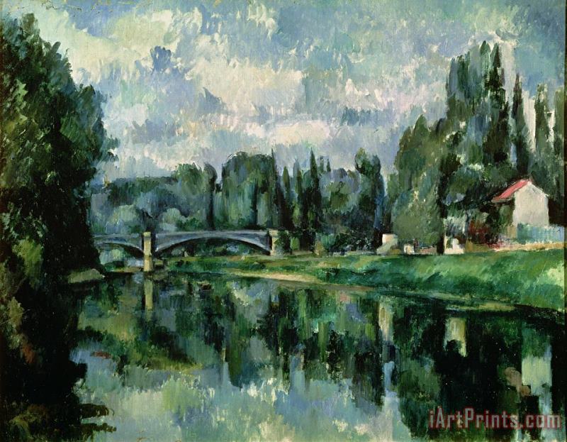 The Banks of the Marne at Creteil painting - Paul Cezanne The Banks of the Marne at Creteil Art Print