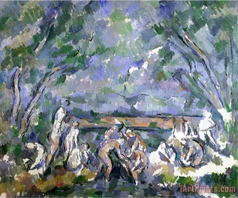 The Bathers 1902 06 painting - Paul Cezanne The Bathers 1902 06 Art Print