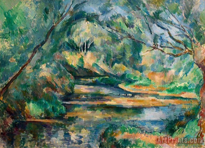 The Brook painting - Paul Cezanne The Brook Art Print