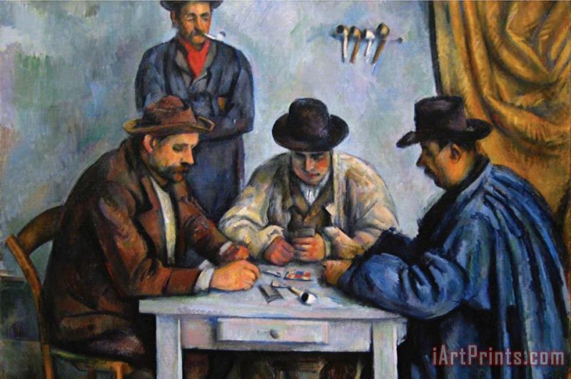 The Card Players painting - Paul Cezanne The Card Players Art Print