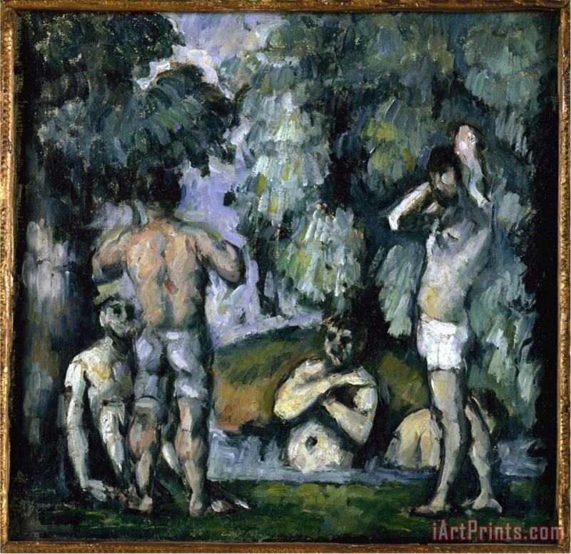 Paul Cezanne The Five Bathers Art Print