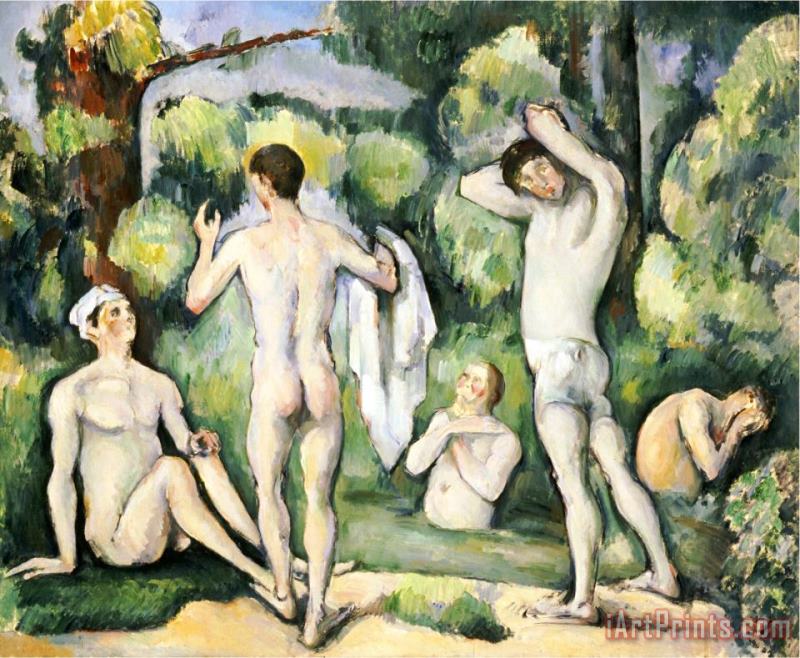 Paul Cezanne The Five Bathers Circa 1880 82 Art Painting