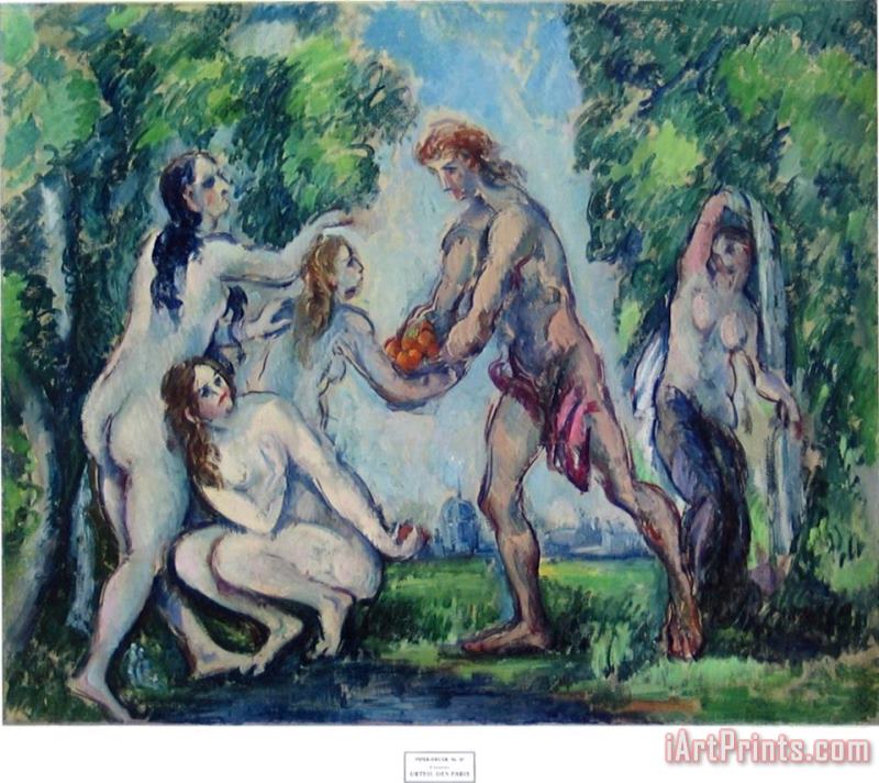 The Judgement of Paris painting - Paul Cezanne The Judgement of Paris Art Print