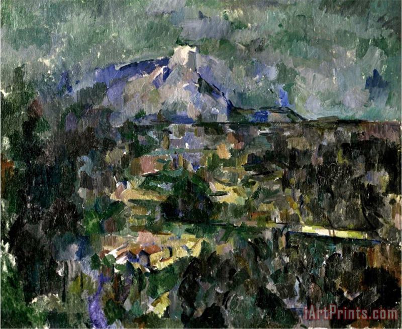 The Mont Sainte Victoire 1905 painting - Paul Cezanne The Mont Sainte Victoire 1905 Art Print