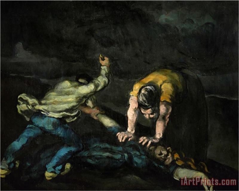 The Murder 1868 painting - Paul Cezanne The Murder 1868 Art Print